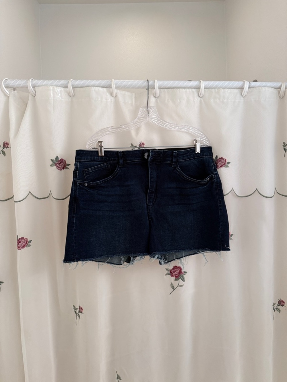 Democracy Dark Indigo Distressed Denim Shorts
“Ab”solution